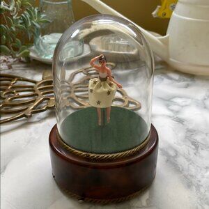 Vintage Swiss Reuge Dancing Ballerina Mic Box - Switzerland - SEE VIDEO!